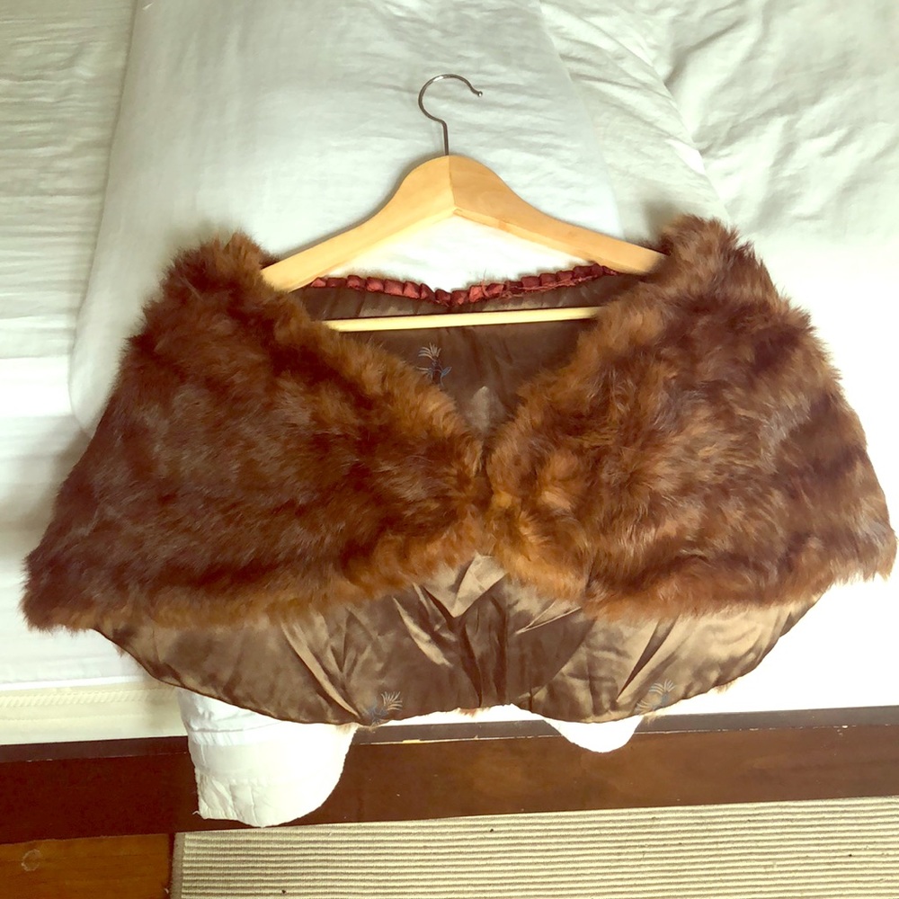 Vintage Fur Shawl